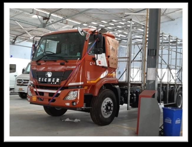 Vehicle chassis handed over to the fabrication vendor, 2020