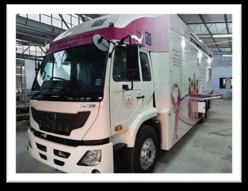 Exterior view of the Project HEAL mobile screening vehicle